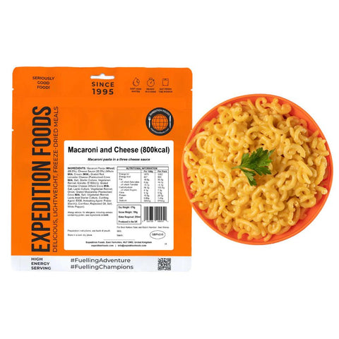EXPEDITION FOODS Macaroni and Cheese (800 kcal) [Vegetarian]-AFT Gear Garage