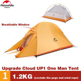 Naturehike Ultralight Tent Cloud Up One (1 Person)-Tent-AFT Gear Garage