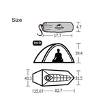 Naturehike Ultralight Tent Cloud Up One (1 Person)-Tent-AFT Gear Garage