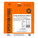 EXPEDITION FOODS Porridge with Blueberries (800 kcal) [Vegetarian]-AFT Gear Garage