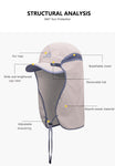 AONIJIE E4089 Flap Sun Hat UPF 50+-Accessories-AFT Gear Garage